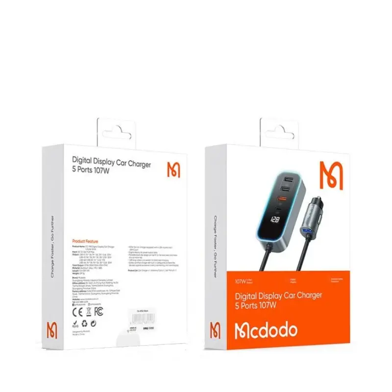شارژر فندکی 5 پورت مک دودو مدل CC-190-1